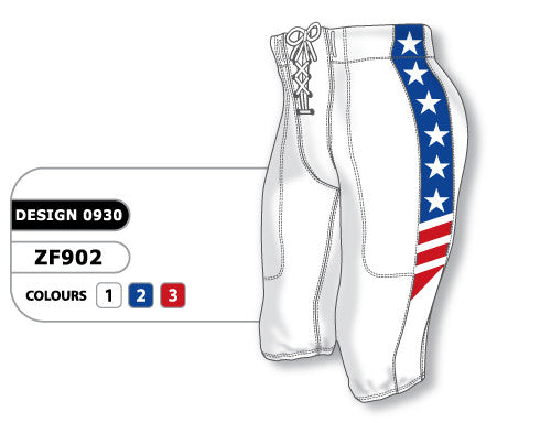 Athletic Knit Custom Sublimated Football Pant Design 0930 (ZF902-0930)